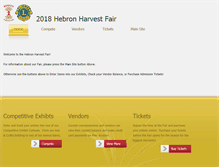 Tablet Screenshot of hebronharvestfair.biz